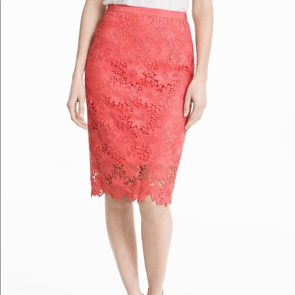 White House Black Market Pink Pencil Skirt